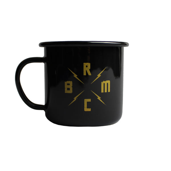 B.R.M.C.® SKULL RIDER BLACK 10OZ ENAMEL MUG