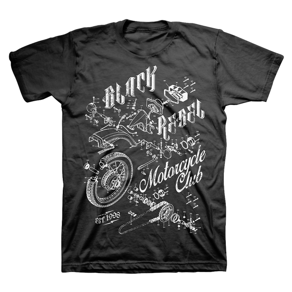 BRMC 'MOTO' BLACK TEE